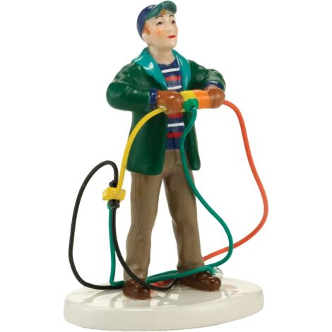 Nuove statuette in resina, statuette di idraulici, decorazioni natalizie