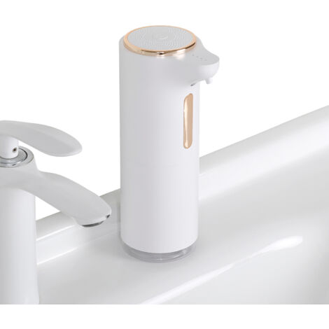 Nuovo dispenser automatico di sapone, dispenser elettrico da 300 ml, con sensore, ricaricabile, impermeabile, adatto per bagno/cucina/lavaggio mani.