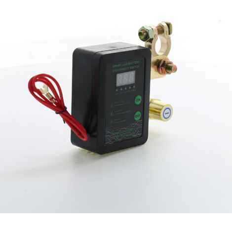 Nuovo display elettronico nero, elegante nero. Interruttore di interruzione della batteria universale 12V/24V per camion - Telecomando intelligente, antiscarica