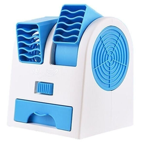 Nuovo mini condizionatore d'aria 3 in 1, ventilatore, umidificatore e purificatore per casa/camera da letto/ufficio/uso esterno, USB/portatile, silenzioso, raffreddatore d'aria a batteria, 1 pz (blu)