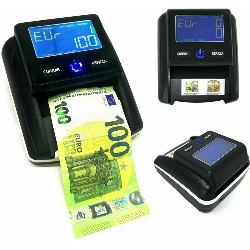 Image of Nuovo rilevatore banconote false 100€ 200€ portatile conta soldi euro usb 2023