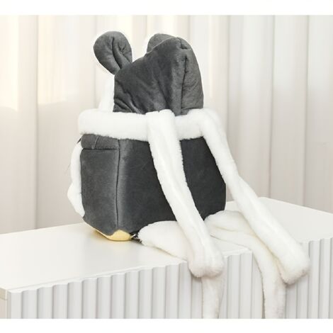 Nuovo trasportino caldo e portatile per gatti, ideale per le uscite invernali, che unisce funzione di cesta, gabbia e zaino per animali domestici. Dimensioni: 30 x 25 x 30 cm, adatto a gatti fino a 6 