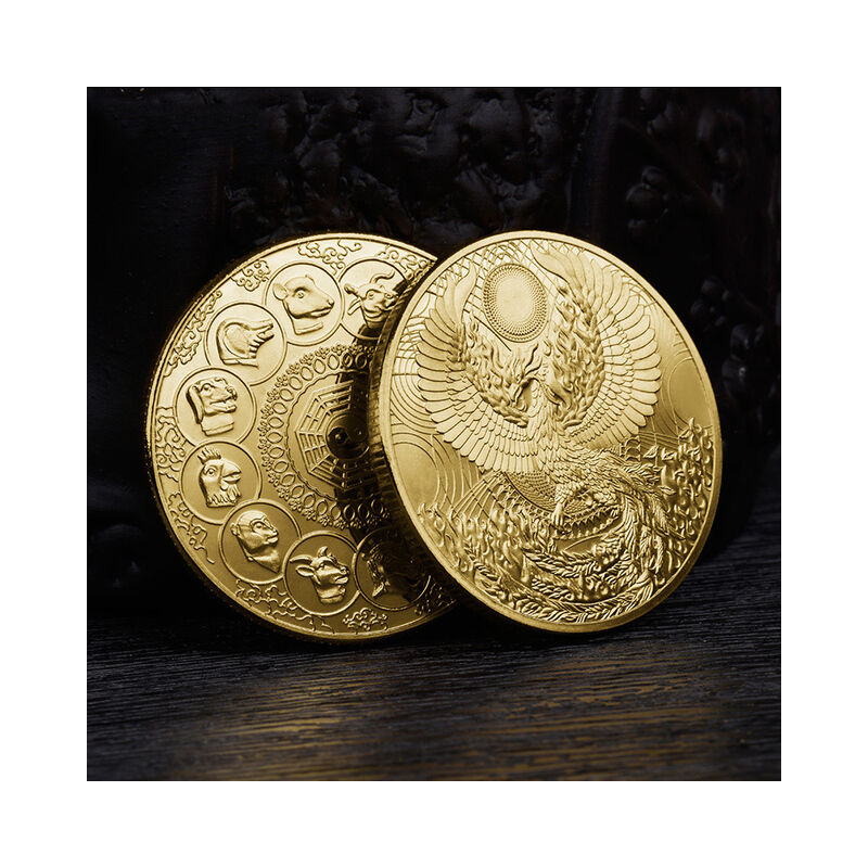 Nuovo uccello fiammeggiante cinese monete da