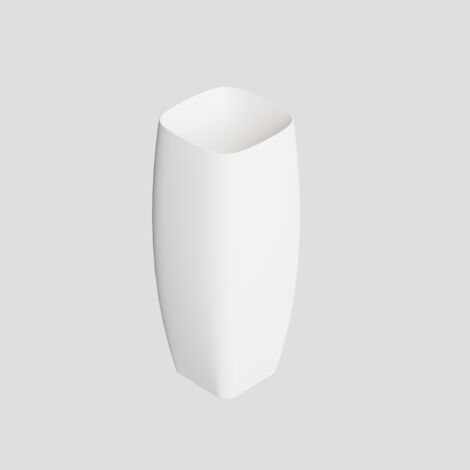 NUR Freestanding Blanc brillant. avec bonde