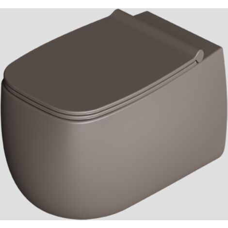 NUR WC susp. Cafe mat. Abattant standard