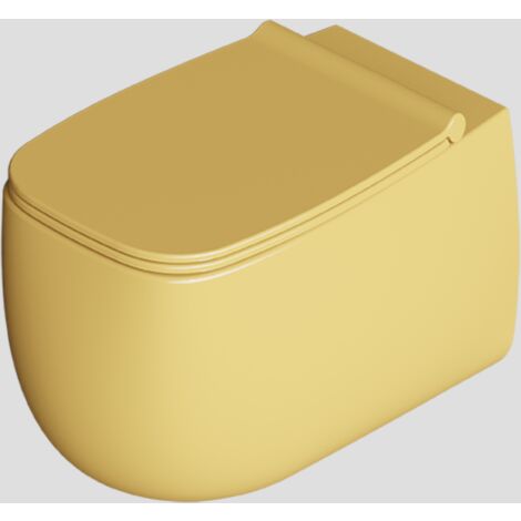 NUR WC susp. Jaune brillant. sans abattant