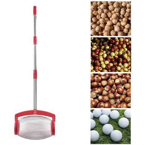 Nusssammler, verstellbarer Lesegriff, arbeitssparend, Pekannuss-Kastanien-Golfpflücker, Sammler, Rollenerntemaschine, Pflücker, schnelle Sammlung (drehbare Abdeckung)