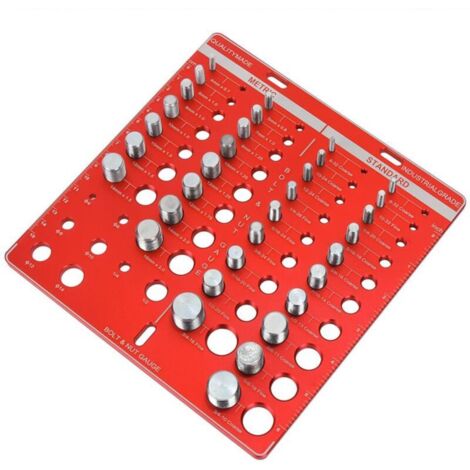 Nut and Bolt Thread Checker 34, Time Saving, Inch and Metric Thread Identification Gauge for Various Tasks