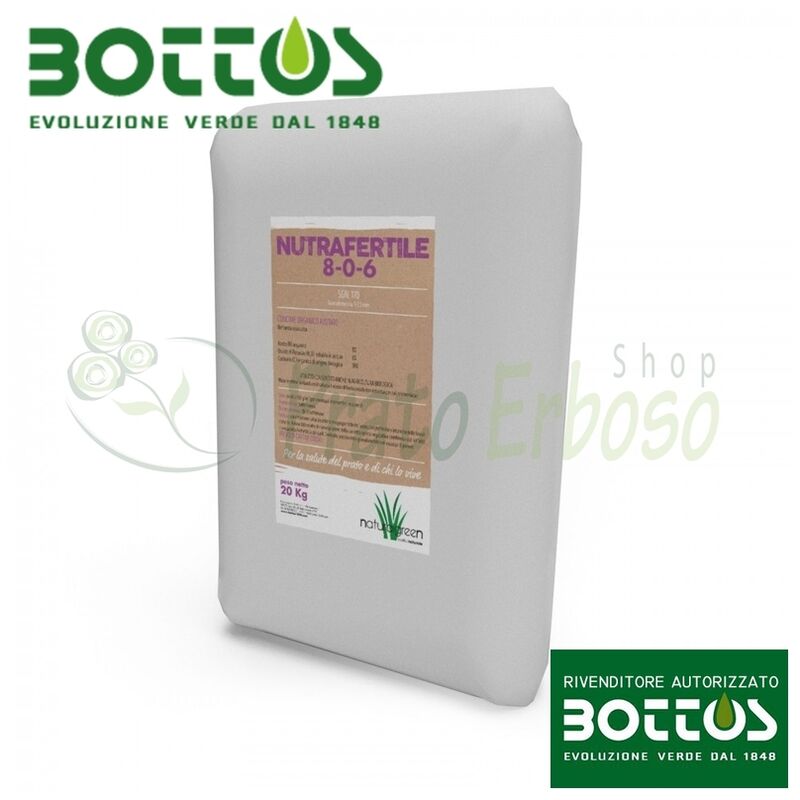 

Nutrafertile 8-0-6 de Fertilizante para césped 20 Kg
