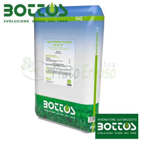 Nutrattiva 5-0-7 - Engrais pour la pelouse de 20 Kg
