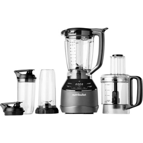 NutriBullet NBF580B - Frullatore Full Size in Nero con Accessori Completi
