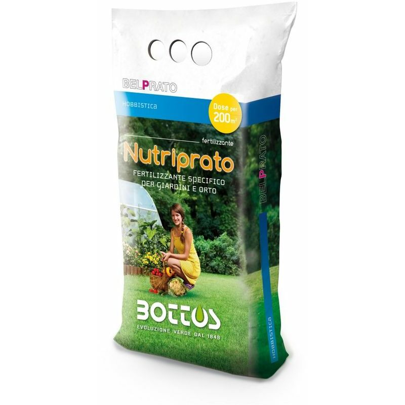 Bottos - Nutriprato 12-6-6 - Engrais pour la pelouse de 5 kg
