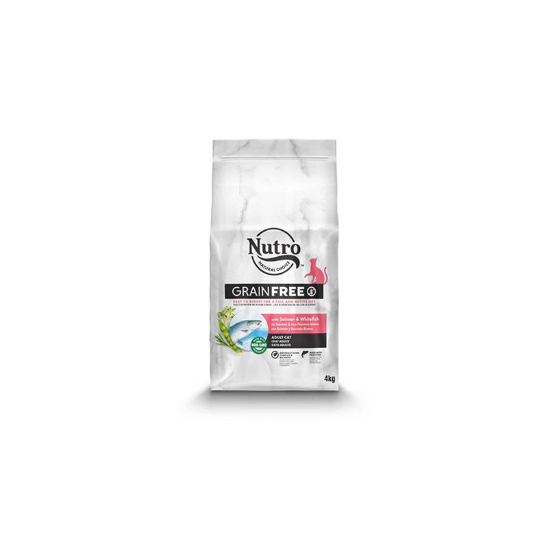

GRAIN FREE GATOS ADULTOS, SALMÓN, 4 kg - Nutro