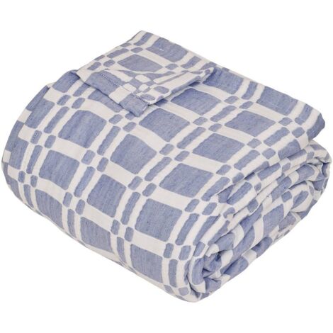 Nuvia Cubrecama Azul Indigo 260x240cm - Atmosphera créateur d'intérieur