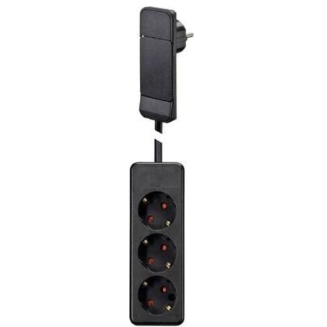 NVB 104551 Multipresa Nero Spina piatta 1 pz.
