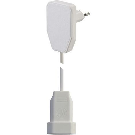 NVB 104573 Strom Verlängerungskabel   Weiß 0.80 m H03VVH2-F 2X 0,75 mm²