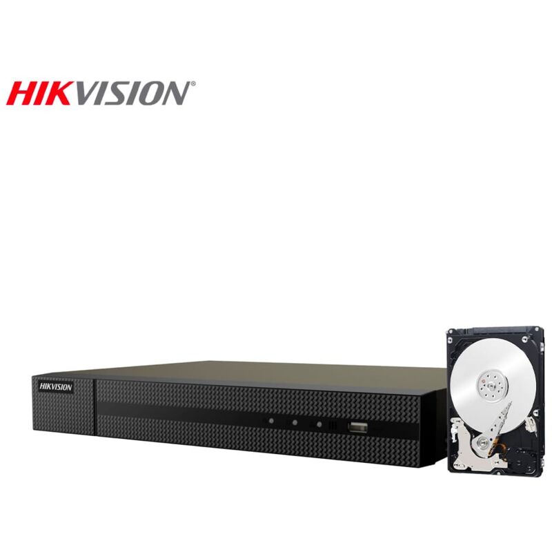 Nvr Hikvision 8 canaux 4K 8 mpx onvif poe cloud P2P 2TB hdd HWN-4108MH-8P