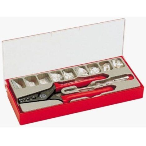 NWS 143B Pinza de engaste roja 502 piezas