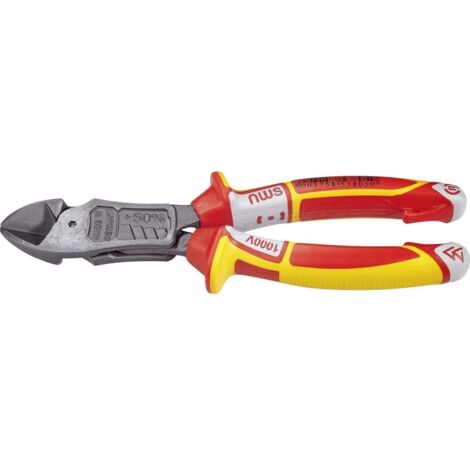 NWS FantasticoPlus 138-69-VDE-180 VDE Pince coupante diagonale à forte démultiplication avec facette 180 mm W047761