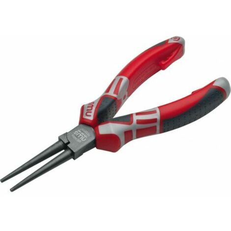 NWS Long Bec Rond Pince 160 mm Rouge Gris
