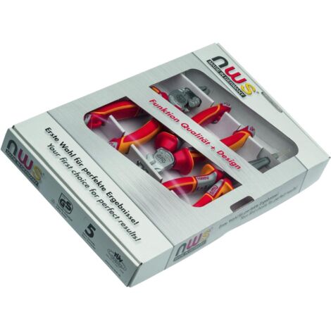 NWS Set di pinze combinate VDE rosso 3 pezzi