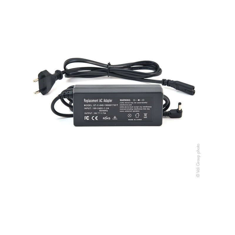 

Alimentación / Cargador ordenador portátil Asus 19V 33W - 0A001-00340400 ; - NX