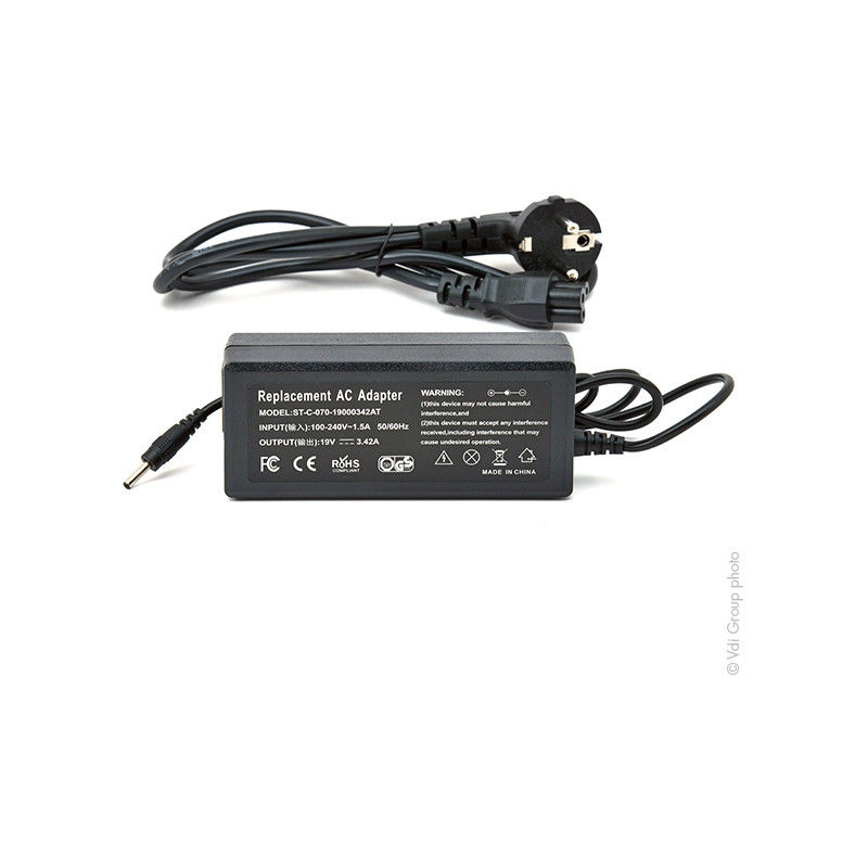 

Alimentación para ordinador portátil 19V 65W - NX