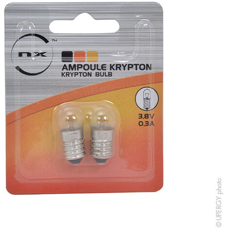 NX - Ampoule Krypton 3,8V 0,3A à vis pour ETX9023 nouveau modèle