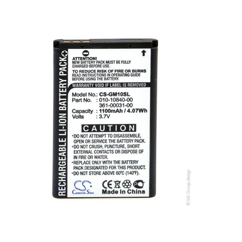 

Batería GPS 3.7V 1100mAh - 010-10840-00 ; 361-00031-00 ; IA4V310A2 ; 361-00 - NX