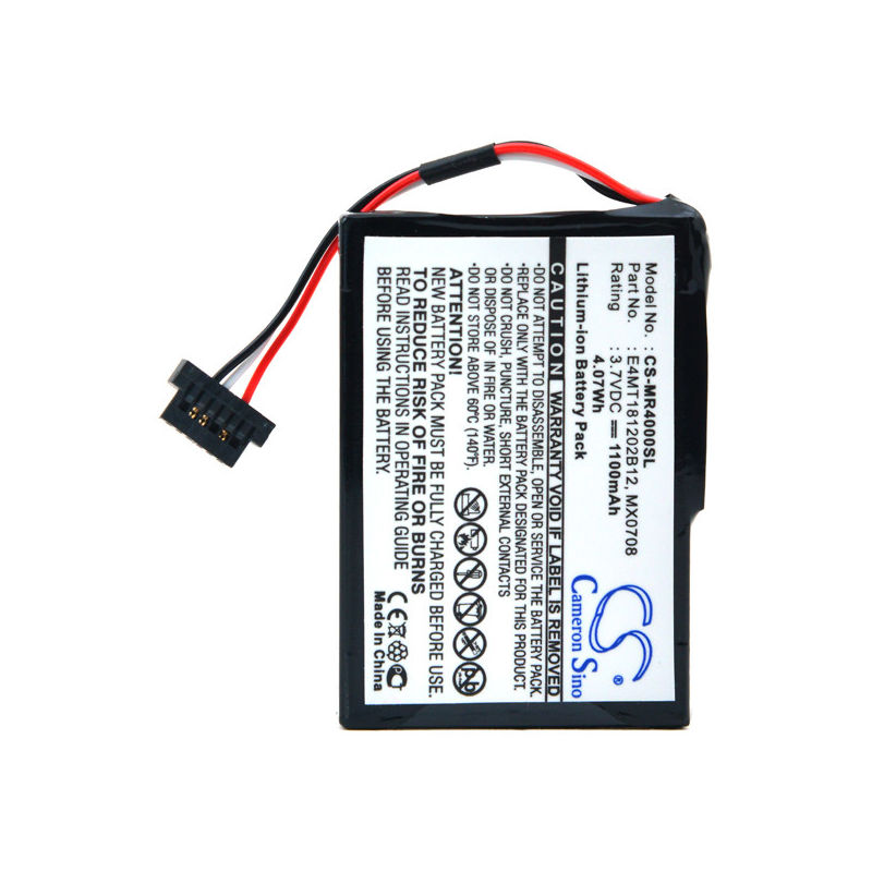 

Batería GPS 3.7V 1100mAh - 37-00030-001 ; E4MT181202B12 ; MX0708 - NX