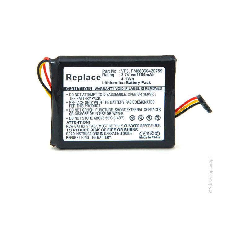 

Batería GPS 3.7V 1100mAh - FM68360420759 ; VF3 ; VF3F - NX