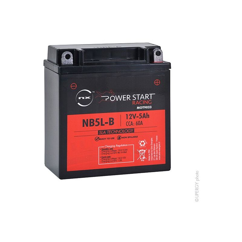 

NX - Batería moto YB5L-B / NB5L-B / 12N5-3B AGM 12V 5Ah