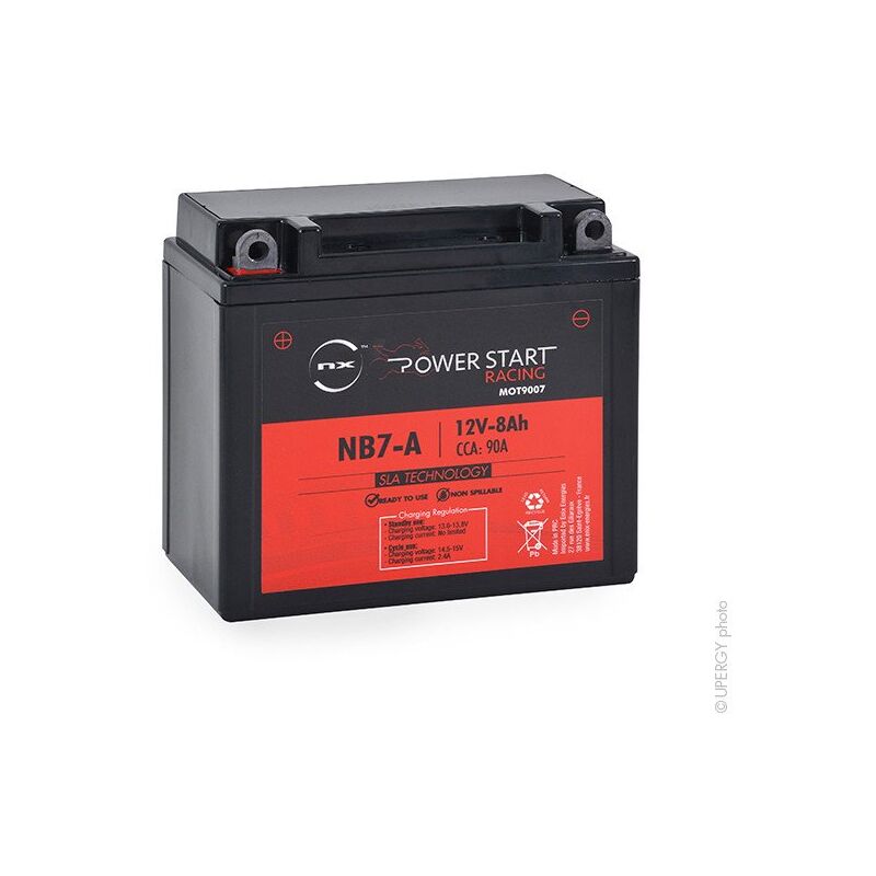 

Batería moto YB7-A / NB7-A / 12N7-4B 12V 8Ah - NX