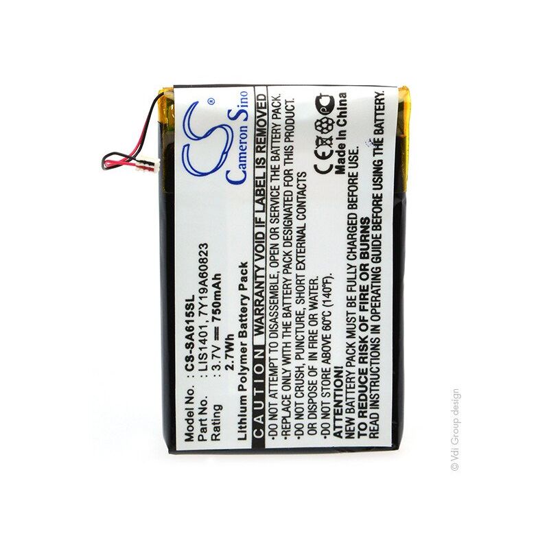 

Batería MP3/MP4/Multimedia 3.7V 750mAh - 1-756-763-11 ; 7Y19A60823 ; LIS140 - NX