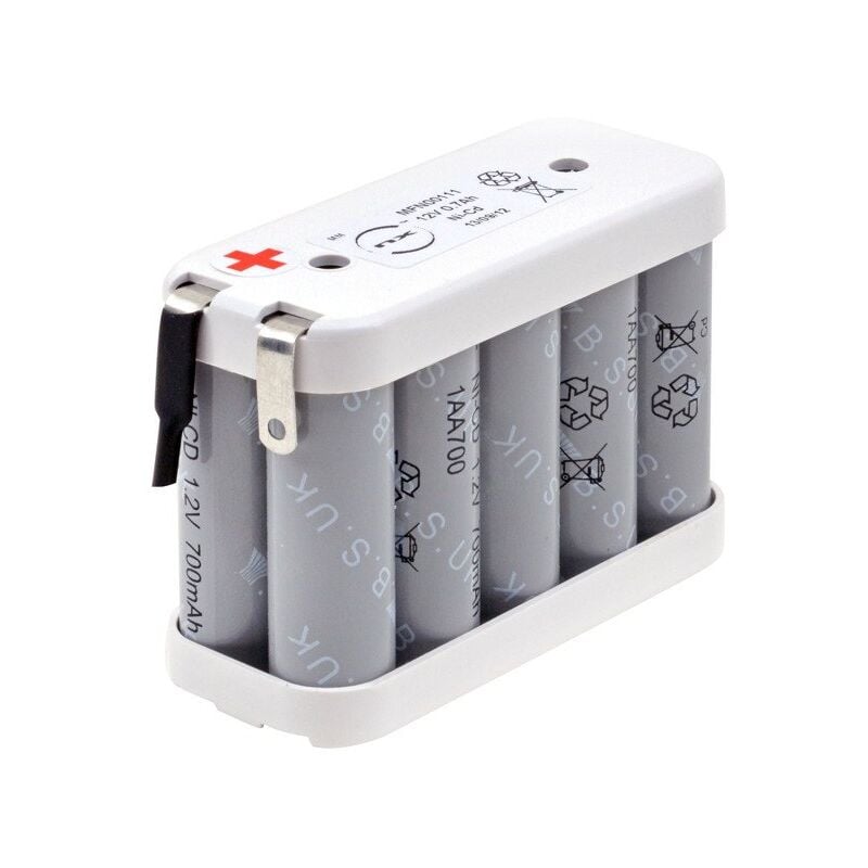 

Batería NiCd 10 VRE700AA 12V 700mAh Faston - NX