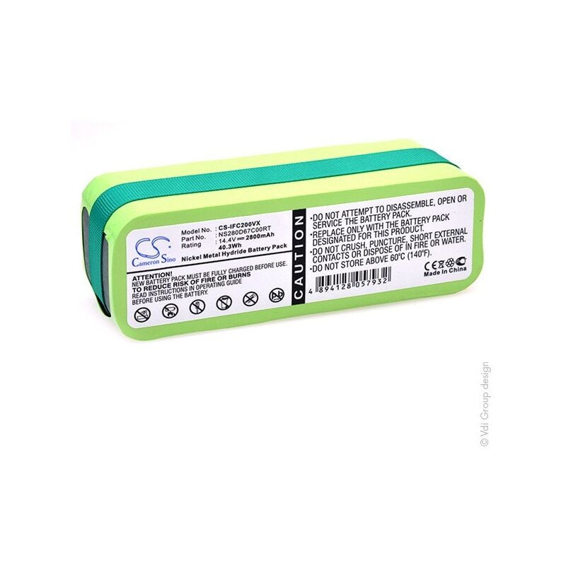 

Batería para aspirador compatible Infinuvo 14.4V 2.8Ah - CS-IFC200VX ; CSIF - NX