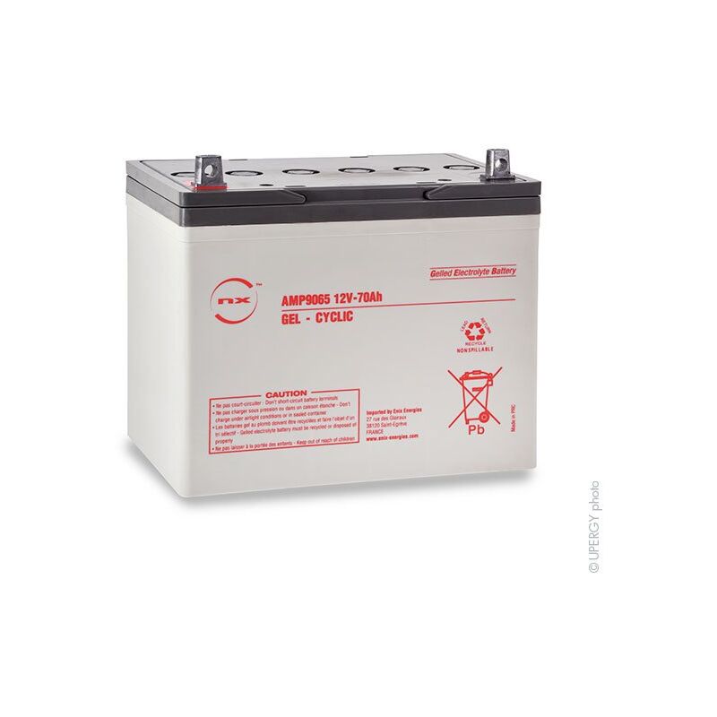 

Batería plomo sellada gel 70-12 Cyclic 12V 70Ah M6-M - NX