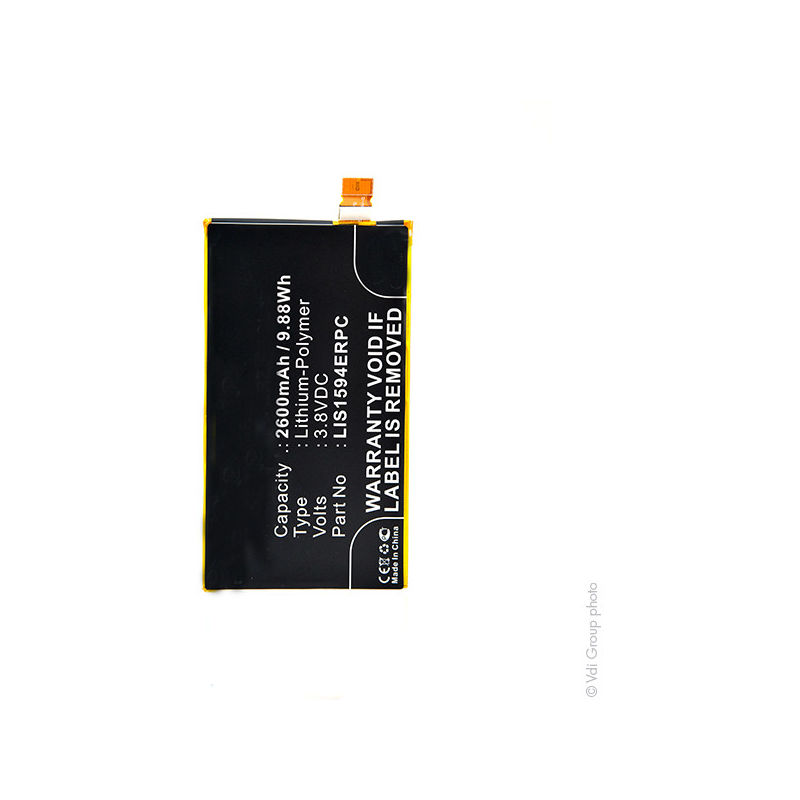 

Batería smartphone 3.8V 2600mAh - 1293-8715 ; 12938715 ; LIS1594ERPC - NX