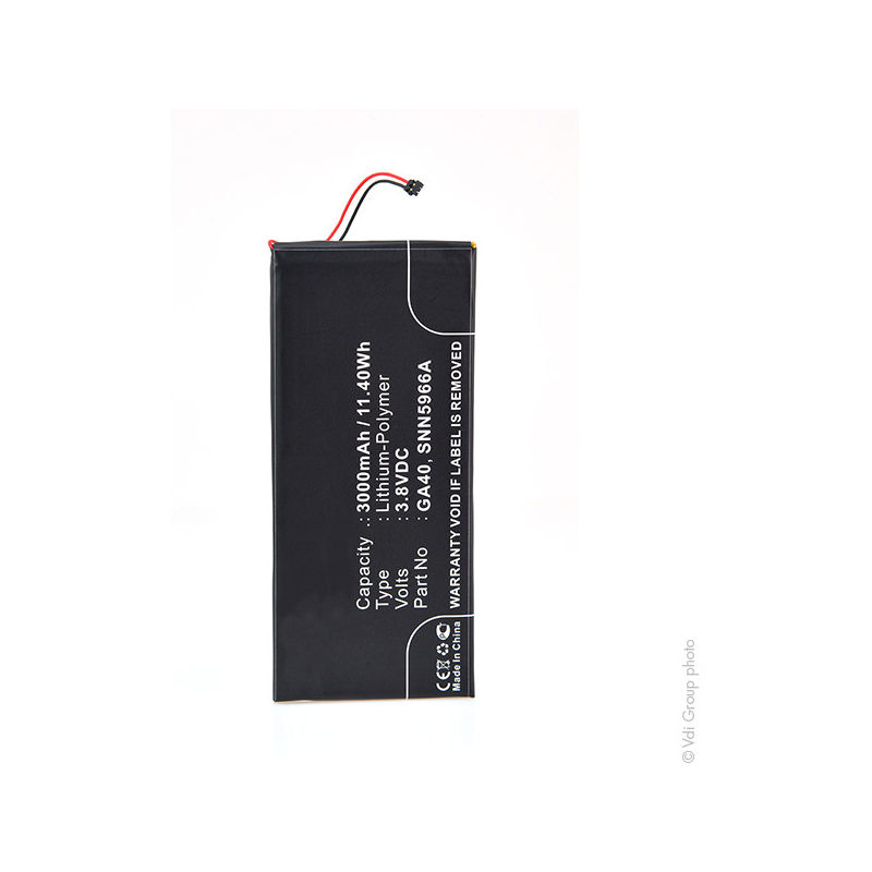 

Batería smartphone 3.8V 2700mAh - GA40 ; SNN5966A - NX