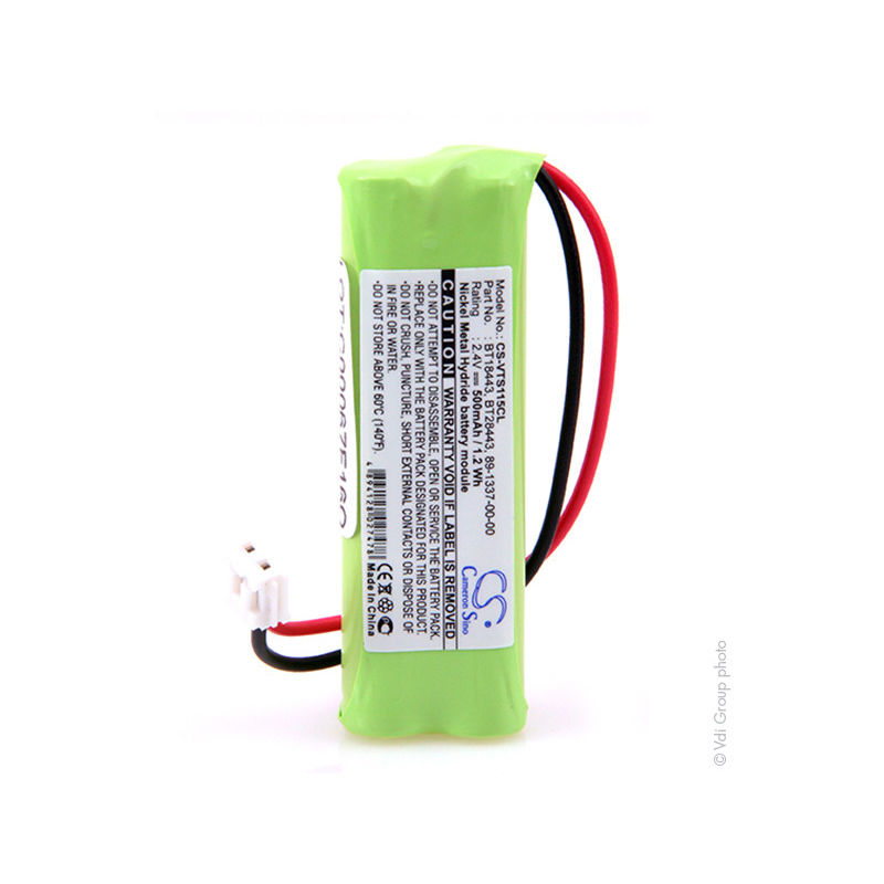 

Batería teléfono fijo 2.4V 500mAh - 89-1337-00-00 ; BT18443 ; BT28443 - NX