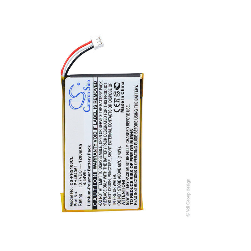 

Batería teléfono fijo 3.7V 1200mAh - PH454061 - NX