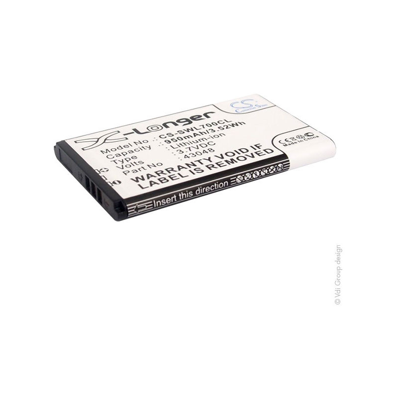 

Batería teléfono fijo 3.7V 950mAh - 43048 - NX