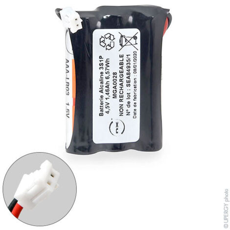 NX - Batterie alcaline 3x AAA 3S1P 4.5V 1.46Ah PHR-2