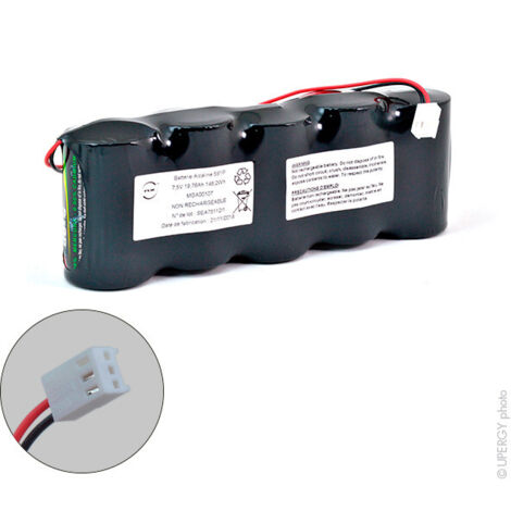 NX - Batterie alcaline 5x D 5S1P ST1 7.5V 19.76Ah molex