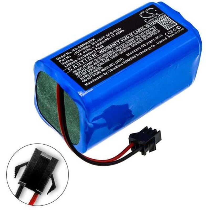 Batterie aspirateur 14.4V 2600mAh - UR18650ZY-4S1P-AAMBFG-WSQICR18650-26J - NX