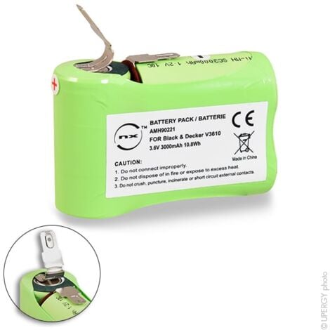 Black & Decker HC400 Vacuum Cleaner Battery, 2.4V 3000mAh