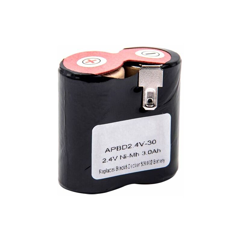 Batterie aspirateur compatible Black & Decker 2.4V 3000mAh - BD-HC400-3.0 - NX