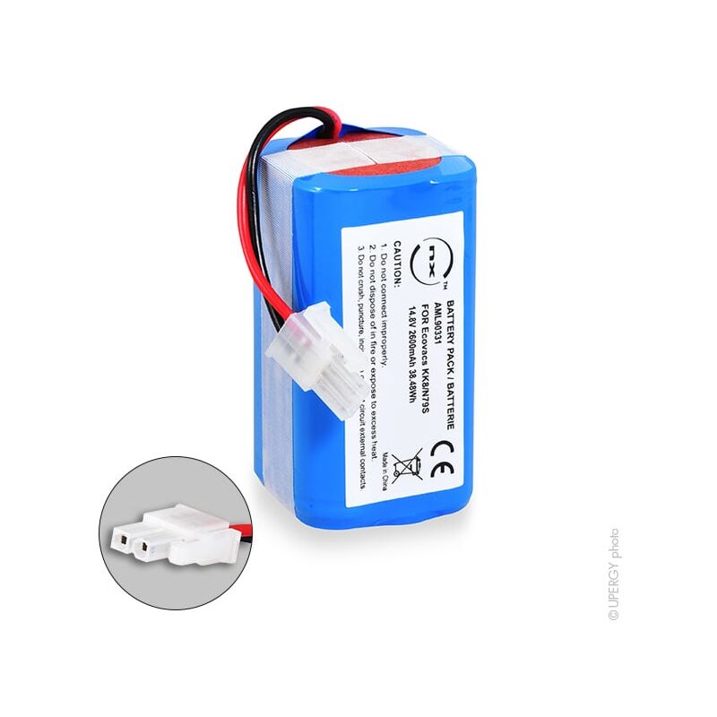 NX - Batterie aspirateur compatible Ecovacs 14.8V 2600mAh - 4ICR19/65INR18650-M