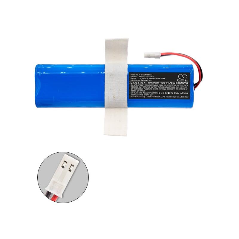 Batterie aspirateur compatible Ecovacs 14.8V 2600mAh - M26-4S1P-AGX-2 - NX