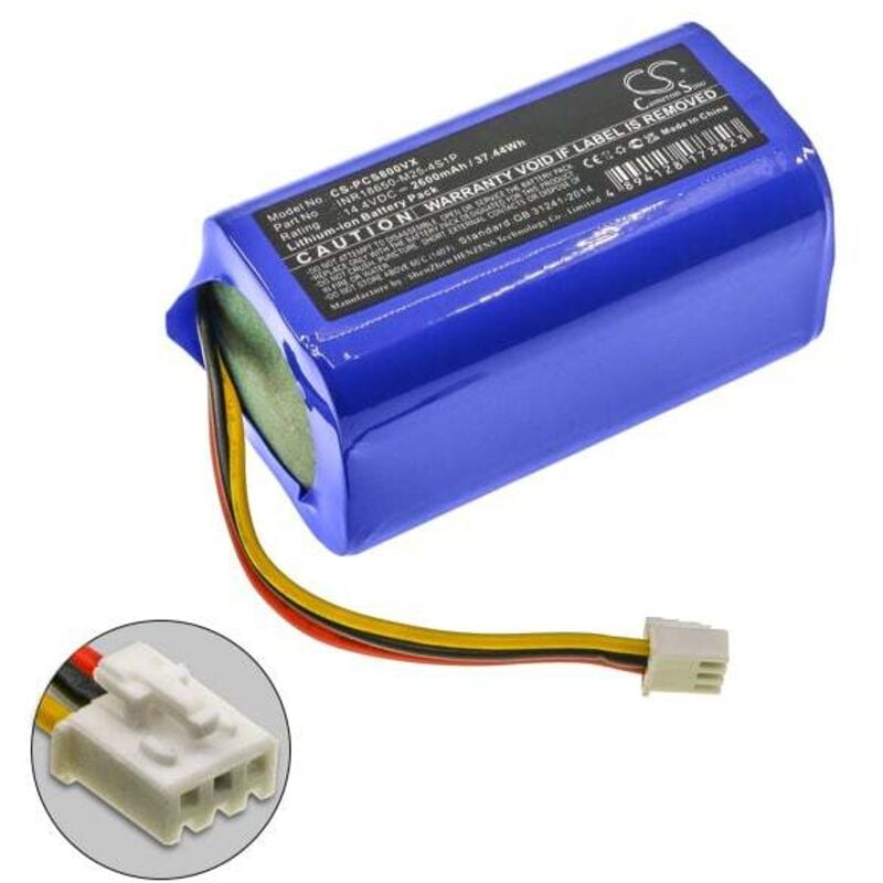 Batterie aspirateur compatible Proscenic 14.4V 2600mAh - INR18650-M25-4S1P - NX